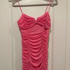 Pink Hello Molly Mini Dress (Size Large/US 8/AU 12)